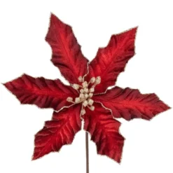 Northlight 8" Glittered Burgundy Velvet Poinsettia Floral Christmas Pick Spray 8 Northlight 8" Glittered Burgundy Velvet Poinsettia Floral Christmas Pick Spray -Artificial Plant Store GUEST 02e41c9d a855 49ee a9d3 ea3bbf4576df