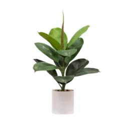 Nearly Natural 20-in Artificial Fiddle Leaf Fig Plant