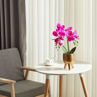 Forever Leaf Artificial Purple Orchid Plant For Decoration In Vase, Indoor Artificial Plant For Home Decor 3 Forever Leaf Artificial Purple Orchid Plant For Decoration In Vase, Indoor Artificial Plant For Home Decor