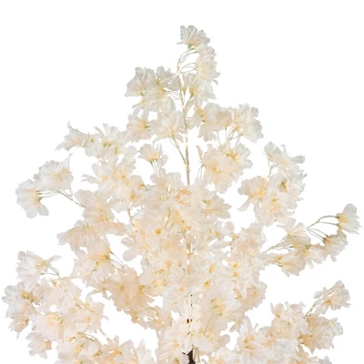 Northlight 6' LED Lighted White Floral Artificial Tree - Warm White Lights 5 Northlight 6' LED Lighted White Floral Artificial Tree - Warm White Lights - Image 3