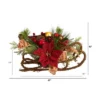 Nearly Natural 18-in Christmas Sleigh With Poinsettia, Berries And Pinecone Artificial Arrangement With Ornaments 1 Nearly Natural 18-in Christmas Sleigh With Poinsettia, Berries And Pinecone Artificial Arrangement With Ornaments -Artificial Plant Store GUEST 169e4c6c ad0d 4039 974b 49c2820cd23d