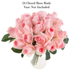 Artificial Rose Bud Bundles ? 24PC Real Touch Fake 11.5-Inch Flowers With Stems For Home Décor, Wedding, Or Bridal/Baby Showers By Pure Garden (Pink) 15 Artificial Rose Bud Bundles ? 24PC Real Touch Fake 11.5-Inch Flowers With Stems For Home Décor, Wedding, Or Bridal/Baby Showers By Pure Garden (Pink) -Artificial Plant Store GUEST 1e5b0855 3bf5 4eed bc94 d78ff41dc899