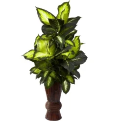 Nearly Natural Golden Dieffenbachia With Bamboo Planter 5 Nearly Natural Golden Dieffenbachia With Bamboo Planter -Artificial Plant Store GUEST 1ee6e4ac a5ac 4dcd a715 2b8e90562e92