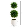Nearly Natural 3.5-ft UV Resistant Artificial Cedar Double Ball Topiary Tree In White Decorative Planter (Indoor/Outdoor 1 Nearly Natural 3.5-ft UV Resistant Artificial Cedar Double Ball Topiary Tree In White Decorative Planter (Indoor/Outdoor -Artificial Plant Store GUEST 1f6ef890 7e22 4473 a1c7 23c9f9b06c32