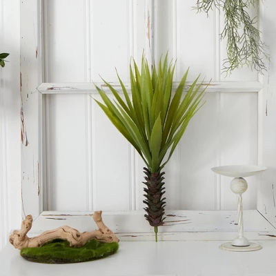 Nearly Natural Spiky Agave Succulent Plant (Set Of 2) 3 Nearly Natural Spiky Agave Succulent Plant (Set Of 2)