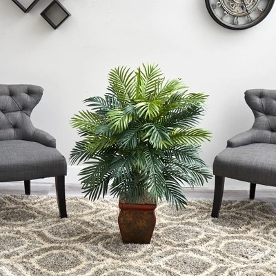 Nearly Natural Areca With Decorative Planter Artificial Plant 3 Nearly Natural Areca With Decorative Planter Artificial Plant