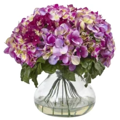 Nearly Natural Hydrangea With Large Vase, Blue/Purple 6 Nearly Natural Hydrangea With Large Vase, Blue/Purple -Artificial Plant Store GUEST 2cdd26d4 b7a8 4cb1 a7fd fd6b31a502b2