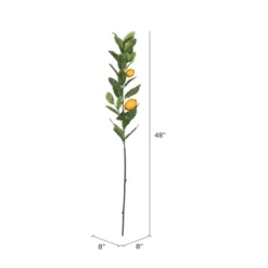 Vickerman Artificial Lemon Branch With Leaves And Lemons -Artificial Plant Store GUEST 2d44c0fe 8f4c 4446 aa71 8a61fcd941a7