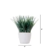 Nearly Natural 9-in Artificial Grass Plant With Decorative Planter