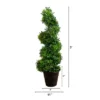 Nearly Natural 3-ft UV Resistant Boxwood Spiral Topiary Artificial Tree In Decorative Planter (Indoor/Outdoor) 1 Nearly Natural 3-ft UV Resistant Boxwood Spiral Topiary Artificial Tree In Decorative Planter (Indoor/Outdoor) -Artificial Plant Store GUEST 416a18ed 4b17 49d8 856a b9fe1d060b29