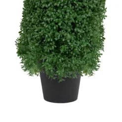 Northlight 30" Artificial Boxwood Cone Topiary Tree With Round Pot, Unlit -Artificial Plant Store GUEST 42fc7823 6717 4c3b 96f7 25eb6f92a4fe
