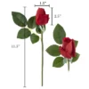 Artificial Rose Bud Bundles ? 24PC Real Touch Fake 11.5-Inch Flowers With Stems For Home Décor, Wedding, Or Bridal/Baby Showers By Pure Garden (Red) -Artificial Plant Store GUEST 496441ae c9a9 466c 8b2f 59c8bdc1b177