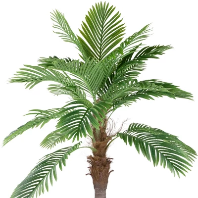 Northlight 8' Unlit Artificial Potted Phoenix Palm Tree 4 Northlight 8' Unlit Artificial Potted Phoenix Palm Tree - Image 2