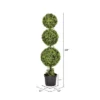 Artificial Boxwood Triple Ball With Pot (UV) (4') - Vickerman -Artificial Plant Store GUEST 4bf70a68 5d4d 40b9 82d4 b7e0b71b884b