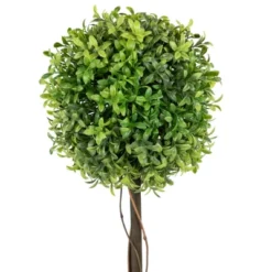 Northlight 17" Round Boxwood Topiary Artificial Potted Tree - Green/Gray -Artificial Plant Store GUEST 4fce22ca b5f4 41e7 8f4c 439b3cbf19ee