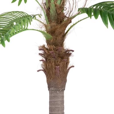 Northlight 8' Unlit Artificial Potted Phoenix Palm Tree 7 Northlight 8' Unlit Artificial Potted Phoenix Palm Tree - Image 5