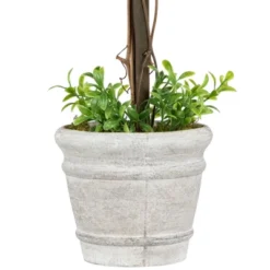 Northlight 17" Round Boxwood Topiary Artificial Potted Tree - Green/Gray -Artificial Plant Store GUEST 5588de06 4884 447a b7b0 886a04e4c887