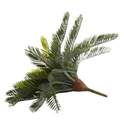 Nearly Natural 13-in Cycas Artificial Plant (Set Of 2)