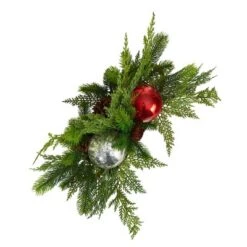 Nearly Natural 18-in Holiday Winter Cedar Pine Artificial Table Christmas Arrangement With Ornaments, Home Décor 9 Nearly Natural 18-in Holiday Winter Cedar Pine Artificial Table Christmas Arrangement With Ornaments, Home Décor -Artificial Plant Store GUEST 62d1fc73 eb9f 4c83 bca3 0bf03860dcba