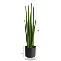 Nearly Natural 23-in Sansevieria Snake Artificial Plant