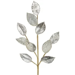 Northlight 28" Platinum Silver And Icy Glitter Leaves Christmas Spray 7 Northlight 28" Platinum Silver And Icy Glitter Leaves Christmas Spray -Artificial Plant Store GUEST 68d64ef7 f383 48fc a66b c0d7ba437c48