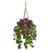 Nearly Natural Bougainvillea Artificial Plant In Basket