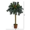 Nearly Natural 5-ft Sago Palm Artificial Tree In Basket