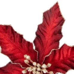 Northlight 8" Glittered Burgundy Velvet Poinsettia Floral Christmas Pick Spray 9 Northlight 8" Glittered Burgundy Velvet Poinsettia Floral Christmas Pick Spray -Artificial Plant Store GUEST 799e38b2 de85 48d1 b644 3801ae558863