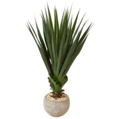 Nearly Natural Spiked Agave Artificial Plant In Sand Colored Bowl (Indoor/Outdoor) 5 Nearly Natural Spiked Agave Artificial Plant In Sand Colored Bowl (Indoor/Outdoor) -Artificial Plant Store GUEST 7cfe4b6c 3277 4bbf 9e7a 11cfc127fc7c
