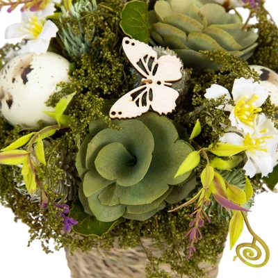 Northlight Butterflies And Easter Eggs Artificial Floral Arrangement - 7" 6 Northlight Butterflies And Easter Eggs Artificial Floral Arrangement - 7" - Image 4