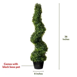 Forever Leaf 36" Spiral Boxwood In Black Pot (2 Pack), Indoor Artificial Plant For Home Decor 14 Forever Leaf 36" Spiral Boxwood In Black Pot (2 Pack), Indoor Artificial Plant For Home Decor -Artificial Plant Store GUEST 7e560822 8c8b 41ba af3e 21ce14d7e5fc
