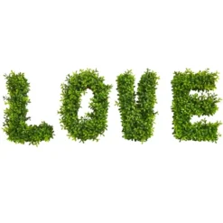 Nearly Natural LOVE Boxwood Artificial Wall Decoration (Indoor/Outdoor) 5 Nearly Natural LOVE Boxwood Artificial Wall Decoration (Indoor/Outdoor) -Artificial Plant Store GUEST 7f7af04e 8dac 4c4c 9c69 f3dd2e9bff77