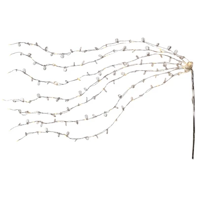 Northlight LED Lighted Willow Branch Christmas Spray - 40" - Silver - Warm White 9 Northlight LED Lighted Willow Branch Christmas Spray - 40" - Silver - Warm White - Image 7