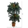 Nearly Natural 5-ft And 3-ft Double Sago Palm Artificial Tree With Basket 2 Nearly Natural 5-ft And 3-ft Double Sago Palm Artificial Tree With Basket -Artificial Plant Store GUEST 86c6330a 9d3c 4f37 ba10 ed076745b54f