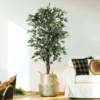 Forever Leaf 60" Artificial Ficus Silk Tree In Black Pot, Indoor Artificial Plant For Home Decor 1 Forever Leaf 60" Artificial Ficus Silk Tree In Black Pot, Indoor Artificial Plant For Home Decor -Artificial Plant Store GUEST 87c98450 c38e 4408 acfa 6dbbb9da32a6
