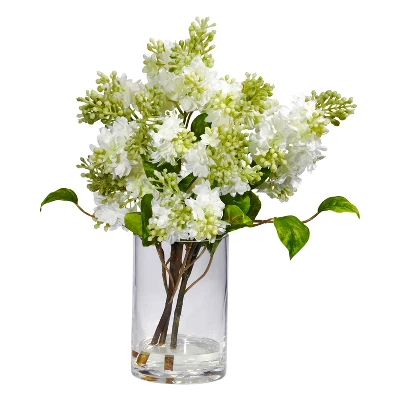 Nearly Natural Lilac Artificial Flower Arrangement 4 Nearly Natural Lilac Artificial Flower Arrangement - Image 2