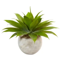 Nearly Natural 24-in Agave Artificial Plant In Sand Colored Bowl 9 Nearly Natural 24-in Agave Artificial Plant In Sand Colored Bowl -Artificial Plant Store GUEST 927de3eb 8ecc 4057 8572 f04aad864bf0