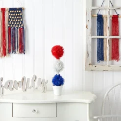 Nearly Natural 18-in Red, White And Blue “Americana” Artificial Topiary Plant With 35 Warm LED Lights 9 Nearly Natural 18-in Red, White And Blue “Americana” Artificial Topiary Plant With 35 Warm LED Lights -Artificial Plant Store GUEST 9d357584 b9d5 4fea 9812 b93f2e26fbfa