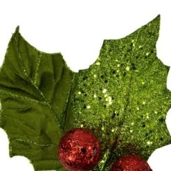 Northlight 19" Glittered Holly With Berry Christmas Stem Spray 8 Northlight 19" Glittered Holly With Berry Christmas Stem Spray -Artificial Plant Store GUEST a33d1315 b485 41f0 928e 77c6b5b3d37a