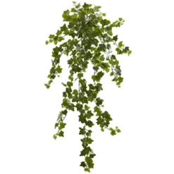Nearly Natural 36-in Curly Ivy Artificial Hanging Plant (Set Of 3)