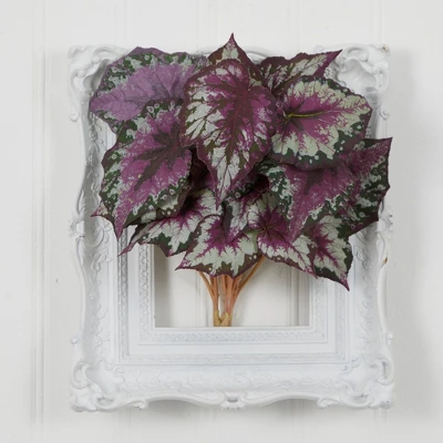 Nearly Natural Wax Begonia Bush (Set Of 6) 3 Nearly Natural Wax Begonia Bush (Set Of 6)