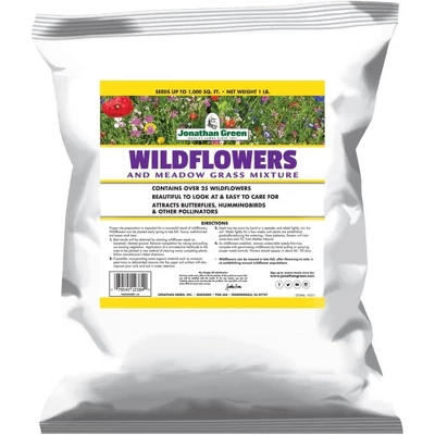 Jonathan Green Wildflower & Meadow Grass Mix – Vibrant Wildflower Seeds, Reseeding Perennials, Low Maintenance, 1 Lb (Covers 1,000 Sq Ft) 6 Jonathan Green Wildflower & Meadow Grass Mix – Vibrant Wildflower Seeds, Reseeding Perennials, Low Maintenance, 1 Lb (Covers 1,000 Sq Ft) - Image 4