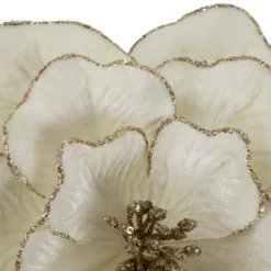 Northlight 24" Glittered Cream Magnolia Christmas Stem Spray 8 Northlight 24" Glittered Cream Magnolia Christmas Stem Spray -Artificial Plant Store GUEST ac19b6d5 06c8 4a06 94d6 87363789a7c2