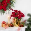 Northlight 16" Red Artificial Christmas Poinsettia Arrangement With Gold Wrapped Pot 2 Northlight 16" Red Artificial Christmas Poinsettia Arrangement With Gold Wrapped Pot -Artificial Plant Store GUEST b19411a3 6bd4 4590 9e95 efb470ca0f98
