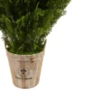 3' Cedar Artificial Plant In Barrel Planter - Nearly Natural -Artificial Plant Store GUEST b22e8e23 8f9e 4996 8535 da85334c271f