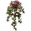 Nearly Natural 37-in Bougainvillea Hanging Artificial Plant (Set Of 2), Beauty