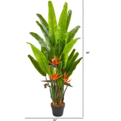 Nearly Natural 4.5-ft Bird Of Paradise Artificial Plant