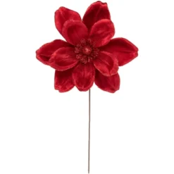 Northlight 20" Glittered Red Velvet Magnolia Christmas Stem Spray 9 Northlight 20" Glittered Red Velvet Magnolia Christmas Stem Spray -Artificial Plant Store GUEST bb5ae0b7 e796 4dc1 ae2a 20d563f351e9
