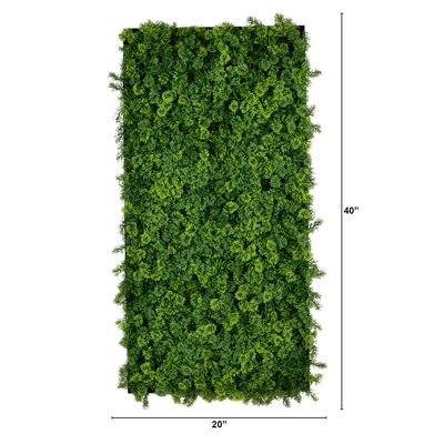 Nearly Natural 20-in X 40-in UV Resistant Irish Green Meadow Artificial Living Wall Art Panel In Black Aluminum Frame (Indoor/Outdoor) 3 Nearly Natural 20-in X 40-in UV Resistant Irish Green Meadow Artificial Living Wall Art Panel In Black Aluminum Frame (Indoor/Outdoor)