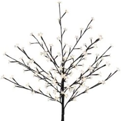 Northlight 4' LED Lighted Sakura Cherry Blossom Artificial Flower Tree - Warm White Lights -Artificial Plant Store GUEST bec4a5bf 99fe 451a 911c 383435da5724